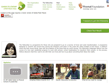 Tablet Screenshot of gandhifellowship.com